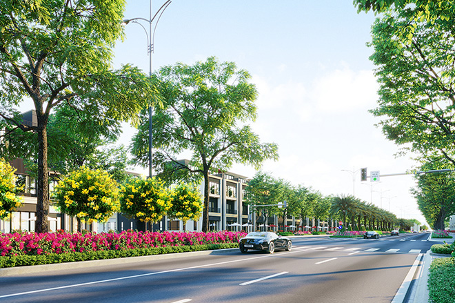 Đại lộ “huyết mạch” Goldsilk Boulevard dài 2km kết nối toàn khu đô thị Gem Sky World Long Thành sẽ chính thức khánh thành trong quý 1 năm nay.