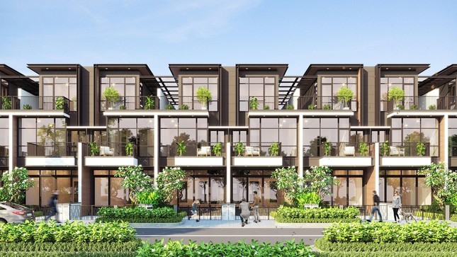 Sự kết hợp nghệ thuật sắp đặt trong các sản phẩm đối xứng khiến cho cả tuyến đường tránh được sự lặp lại liên tục, đơn điệu và nhàm chán (Ảnh: thiết kế dự án Gem Sky World)