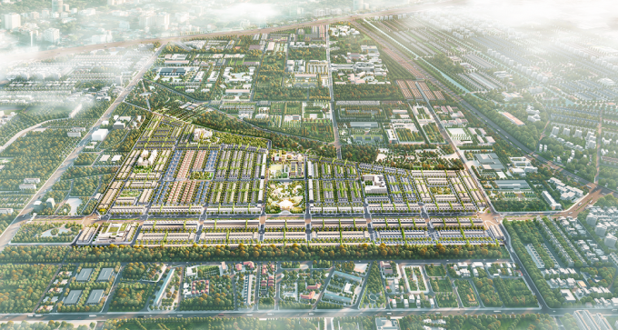Phối cảnh Gem Sky World được quy hoạch theo mô hình bàn cờ, tạo nên hệ thống giao thông kết nối liền mạch, liên thông và đồng bộ.