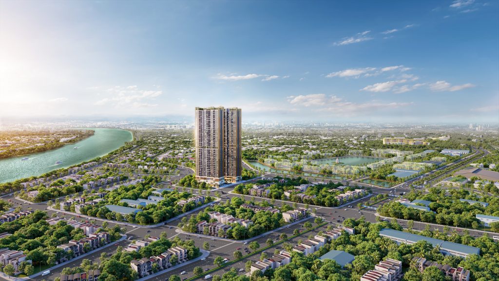 A&T Sky Garden sở hữu vị trí đắc địa với “3 mặt hướng thủy” cùng địa thế độc tôn “Cạnh Sông – Bên Hồ - Trong Phố”